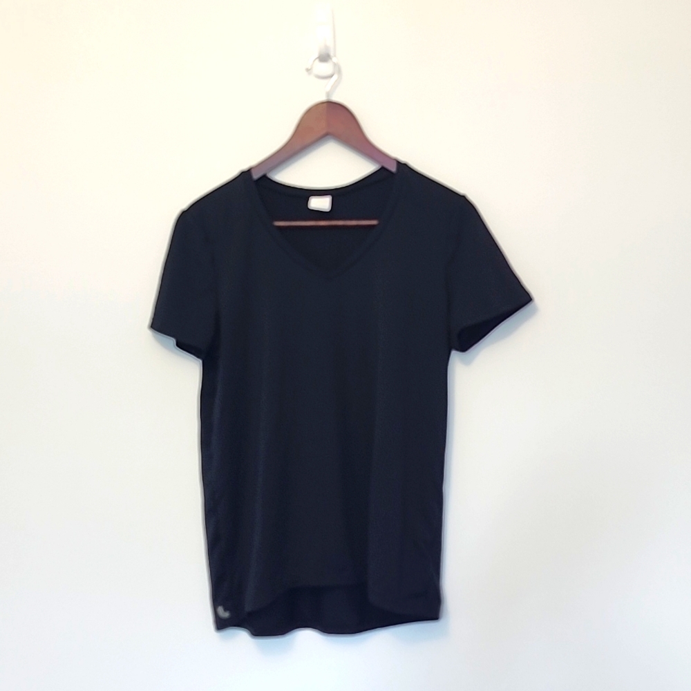 Lole black active wear tshirt size S stretchy easy comfy